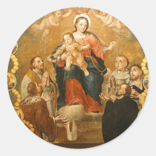 ADESIVO REDONDO NOSSA SENHORA ROSÁRIO