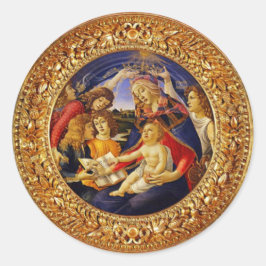 Adesivo Redondo Nossa Senhora Virgem Mary Magnífica Stickers