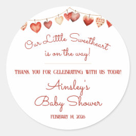 Adesivo Redondo Nosso Pequeno Favor Do Chá de fraldas