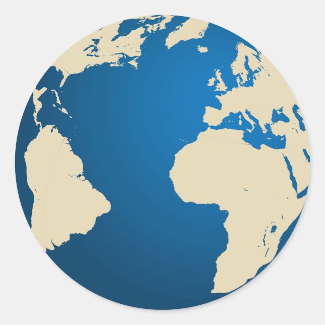 Adesivo Redondo Nosso planeta (Frente)