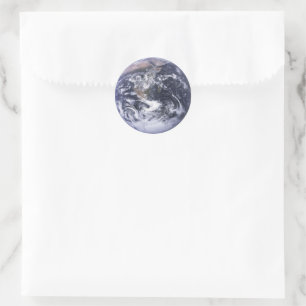 Adesivo Redondo Nosso planeta Terra