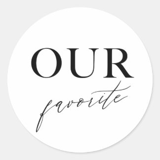 Adesivo Redondo Nosso Stick Personalizado do Bag de Tratamento Fav