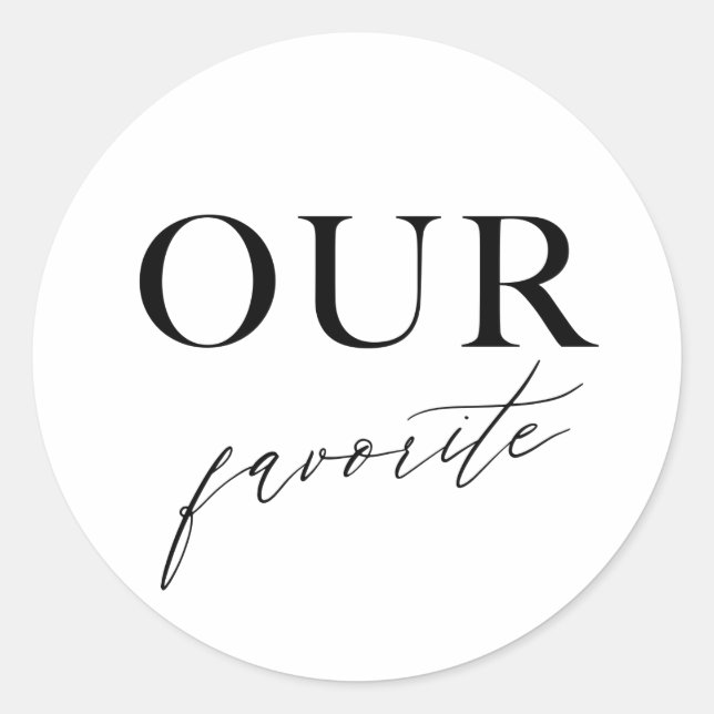 Adesivo Redondo Nosso Stick Personalizado do Bag de Tratamento Fav (Frente)