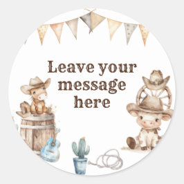 Adesivo Redondo Nosso Vovô Selvagem Ama Sua Mensagem