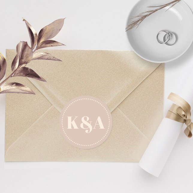 Adesivo Redondo Nostalgic Charm Retro Wedding (Criador carregado)