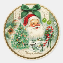 Adesivo Redondo Nostalgic Kitschmas