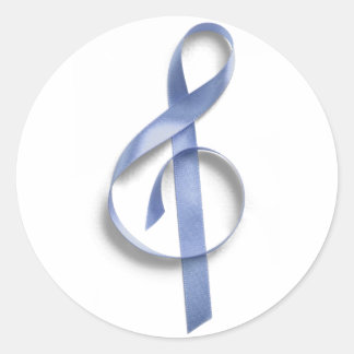 Adesivo Redondo Nota Azul