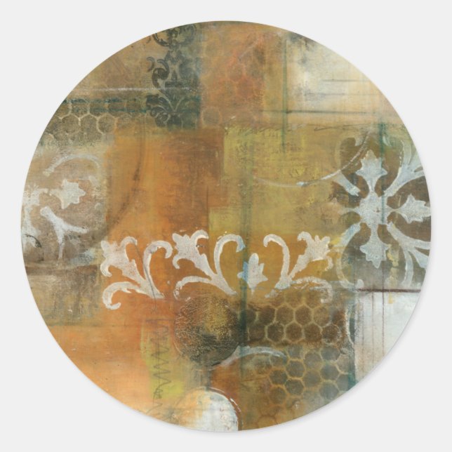 Adesivo Redondo Nota Moderna II (Frente)