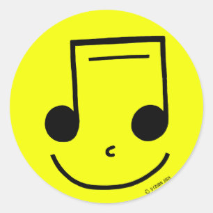 Adesivo Redondo Notas