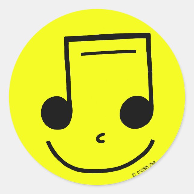 Adesivo Redondo Notas (Frente)