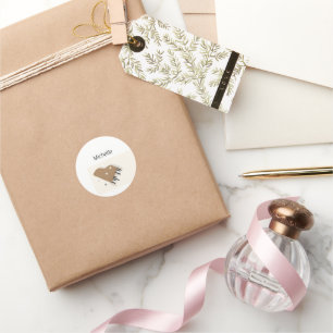 Adesivo Redondo Notas Musicais e Teclas de Piano Preto e Dourado