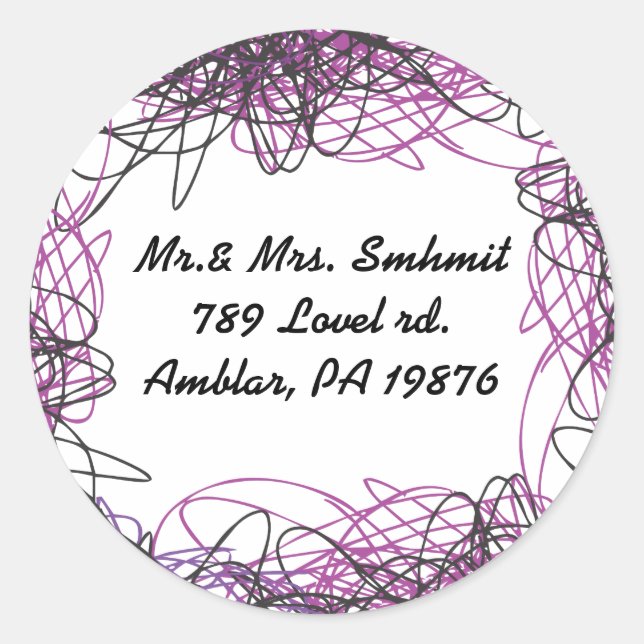 Adesivo Redondo NOTAS MUSICAIS LOUCAS Bar Mitzvah Sticker Seal (Frente)