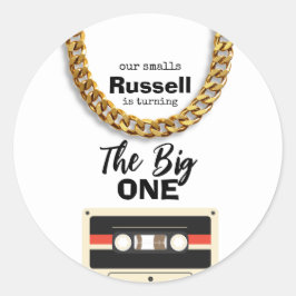 Adesivo Redondo Notorious One 1st Birthday