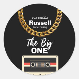 Adesivo Redondo Notorious One 1st Birthday