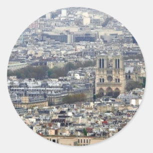 Adesivo Redondo Notre Dame Paris France