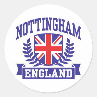 Adesivo Redondo Nottingham Inglaterra