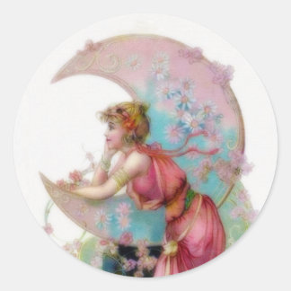 Adesivo Redondo Nouveau Moon