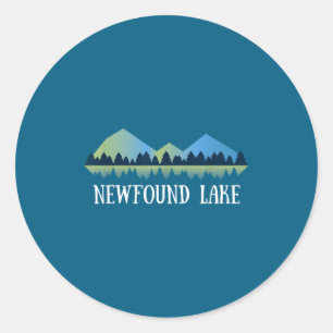 Adesivo Redondo Nova Hampshire Newfound Lake Nh _1