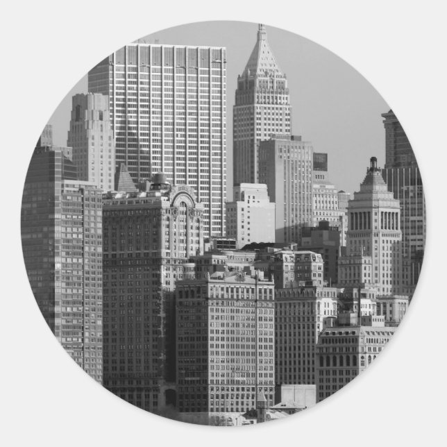 Adesivo Redondo Nova Iorque (Frente)