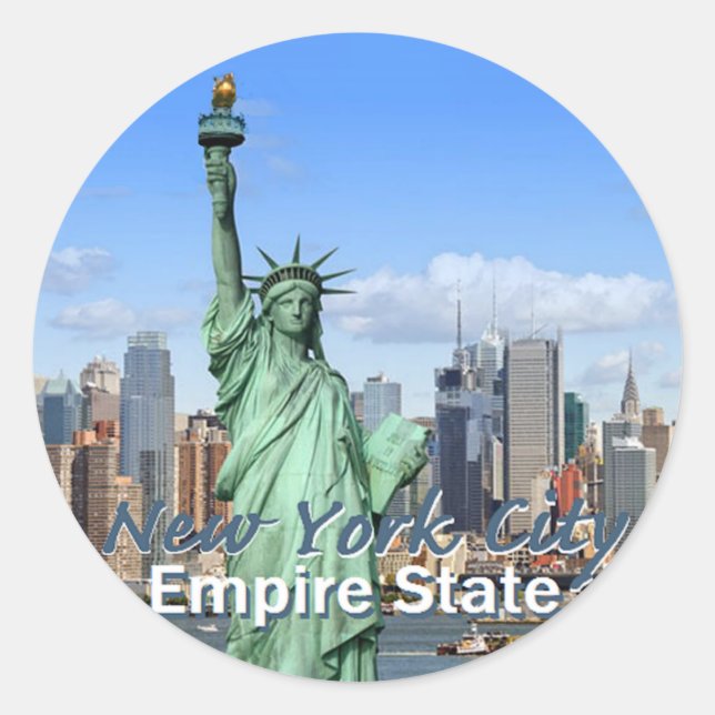 Adesivo Redondo Nova Iorque (Frente)