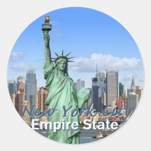 Adesivo Redondo Nova Iorque
