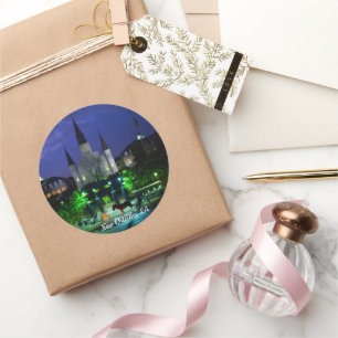 Adesivo Redondo Nova Orleans, Louisiana