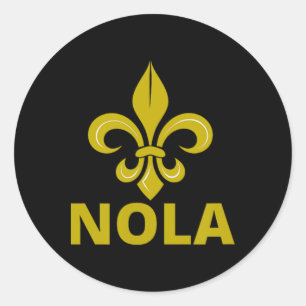 Adesivo Redondo Nova Orleans oferece Mardi Gras Parade Carnaval
