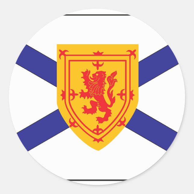 ADESIVO REDONDO NOVA SCOTIA FLAG (Frente)