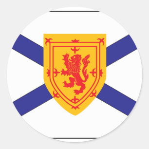 ADESIVO REDONDO NOVA SCOTIA FLAG