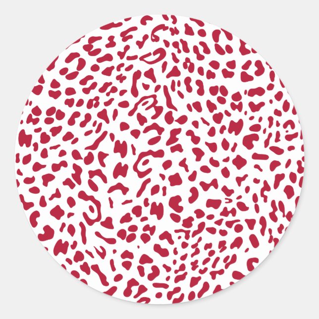 Adesivo Redondo Nova Textura de Leopardo 9 (Frente)
