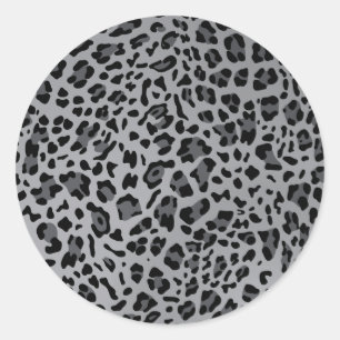 Adesivo Redondo Nova Textura do Leopardo 11