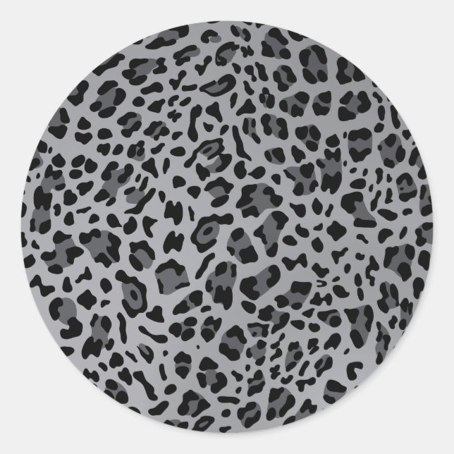 Adesivo Redondo Nova Textura do Leopardo 11 (Frente)