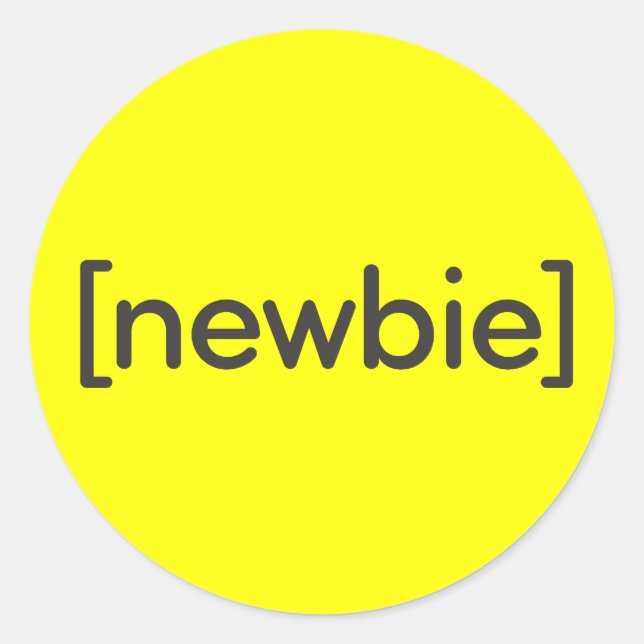 Adesivo Redondo Novato (Frente)