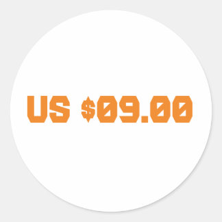 Adesivo Redondo Nove dólares