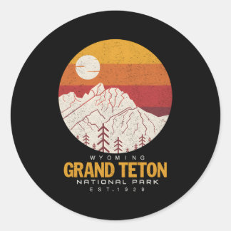 Adesivo Redondo Novidade do Grand Teton National Park