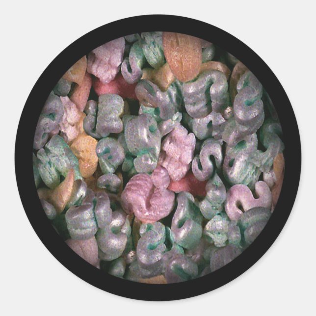 Adesivo Redondo Novidade em Pacotes (Frente)