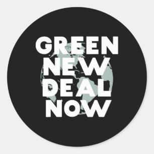 Adesivo Redondo Novo Acordo Verde Socialista Agora A Camisa