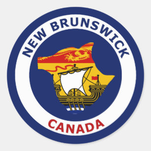 ADESIVO REDONDO NOVO BRUNSWICK, CANADÁ