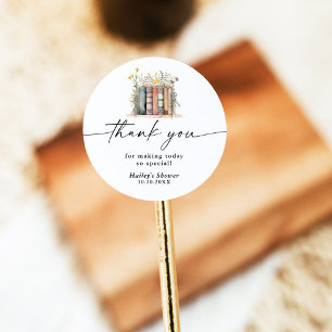 Adesivo Redondo Novo Capítulo Começa Chuvada de Presentes de Noiva