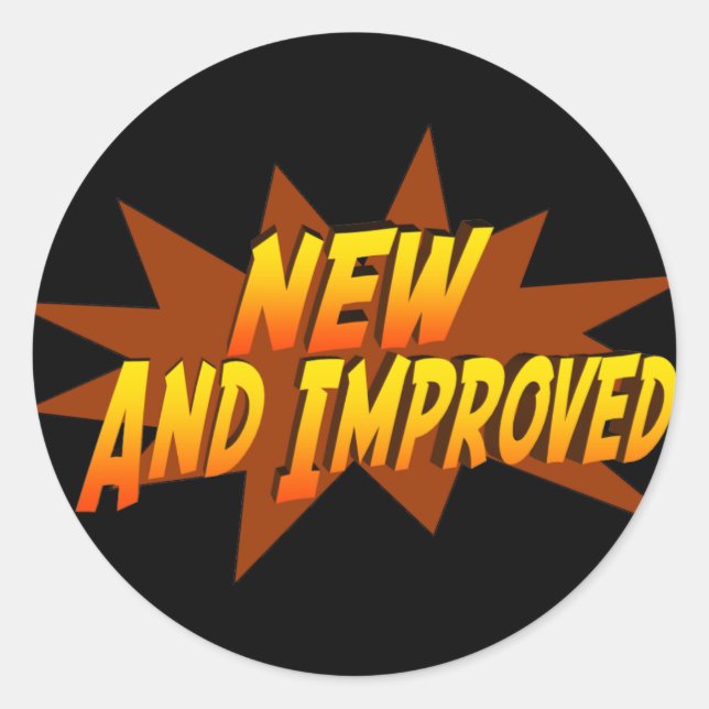 Adesivo Redondo Novo E Melhorado (Frente)