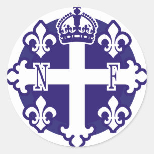 Adesivo Redondo Novo-France, l'Amerique du Nord