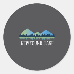 Adesivo Redondo Novo Hampshire Newfound Lake Nh