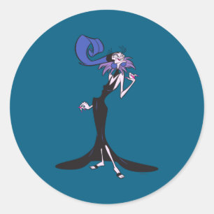 Adesivo Redondo Novo Império Groove Yzma _1
