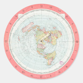 Adesivo Redondo "NOVO MAPA PADRÃO DO MUNDO", de Gleason