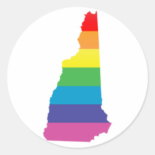 Adesivo Redondo novo orgulho de hampshire.