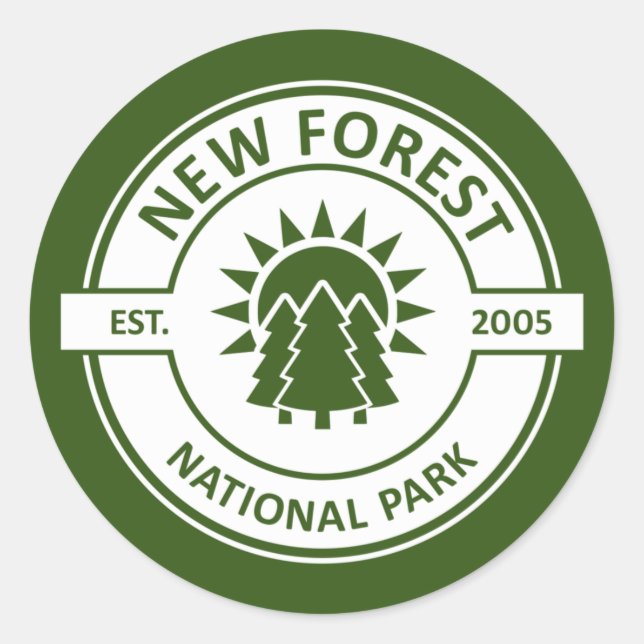 Adesivo Redondo Novo Parque Nacional Florestal (Frente)