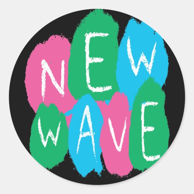 Adesivo Redondo Novo Pintor de Grafite Wave (Frente)