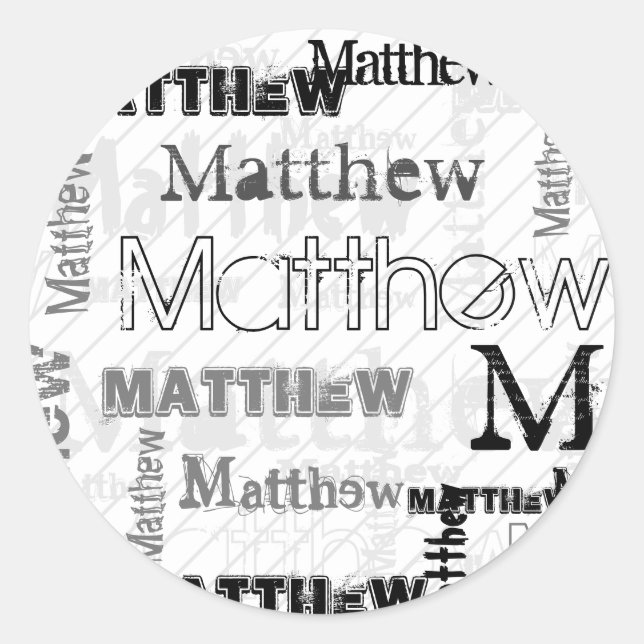 Adesivo Redondo NOVO! Trendy Kids NAMED (Frente)