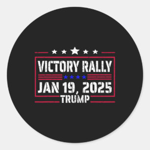 Adesivo Redondo NOVO! Trump Victory Rally Histórica O Último Trump