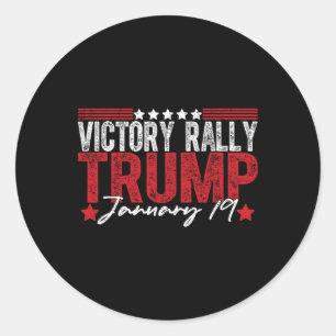 Adesivo Redondo NOVO! Trump Victory Rally Mega Histórica O Último